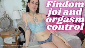 Findom JOI and orgasm control