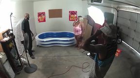 Behind the Scenes Back Yard Oil Wrestling