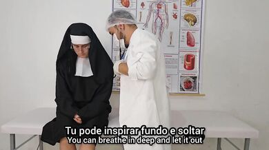 Gynecologist fucks nun raw during secret hospital exam