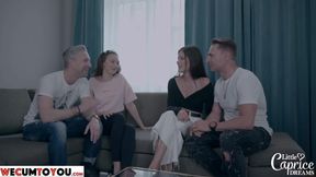 Wecumtoyou - Swingers - His Hot Girlfriend Loves Swinging Too With Isabella De Laa And Little Caprice