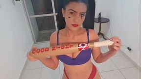 SEGURANDO no BAST&Atilde_O MENINA DULCE esbanja o RABO e mostra os PEITOS ! ALERQUINA sexy e GOSTOSA.