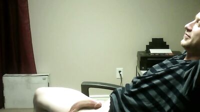Twink enjoys as his perverted stepdaddy sucks his dick and balls