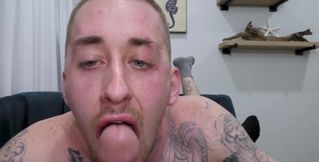 Tattooed lover gets a hefty dose of dick in merciless missionary