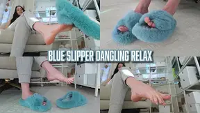 Blue Slipper Dangling Relax