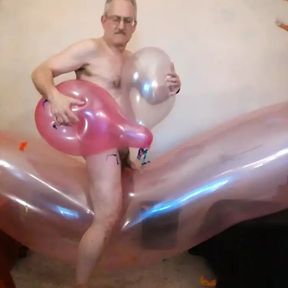 134) Slow Motion Pops from Vid 133 - Balloon Pop Fetish - Looner Daddy