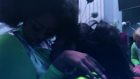 hottest intergalactic lesbian fivesome candace von, jordyn falls, lyric sky, mz. dani, and yum the boss