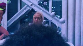 hottest intergalactic lesbian fivesome candace von, jordyn falls, lyric sky, mz. dani, and yum the boss