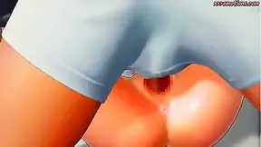 Buff Stud Takes Cute Anime Babe from Behind in Steamy Encounter