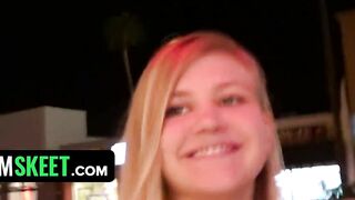 Horny Teen Flashes her Boobs In Bookstore