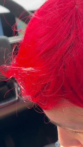 Spanish slut Ariel Ortiz sucks my cock in the car for a ride   Clip 2