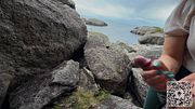Found that Big Ass Girl on a hiking Trail and fucked her in a Public Cave!