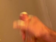 WARNING: I got a little too horny while washing my cock