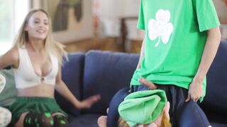 Leprechaun boner for teenagers stepsister Kyler Quinn and her BFF Scarlet Skies