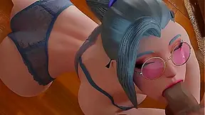 3D Compilation – League of Legends Ashe Vi Kda Evelynn Akali Doggystyle Uncensored Hentai