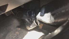 A Stuck in the mud with tall boots