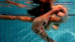Slowmo teen in Czech swimming