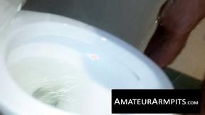 ”Big dicked bushy dude loves jerking off his rock hard dick”