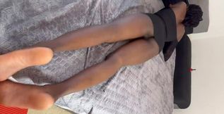 Ebony Stepsister Gapes Her Perfect Ass Before Interracial Anal Sex