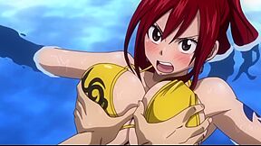 You Wont Last Until The End Watching Erza Scarlet Orgasm