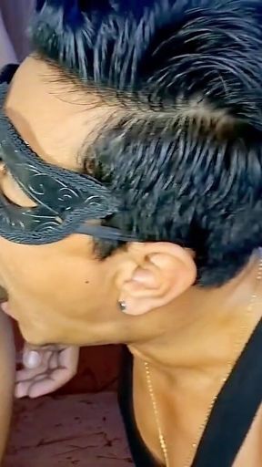 Black Man with a Huge Cock Relentlessly Fucks My Throat.