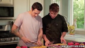 Fucks His Cooking Teacher With Calvin Banks And Jayden Marcos