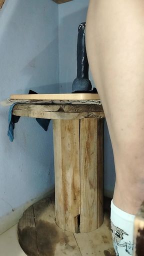 Dildo between legs