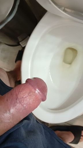Pissing and jerking off.
