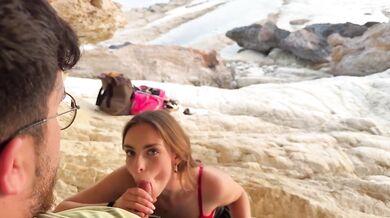 Outdoor Blowjob Cum in Mouth