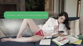 ”Evelyn Claire seducing handsome professor”