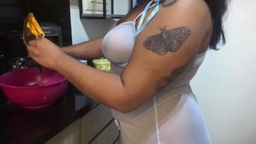 HOT NAUGHTY FAT GIRL SITTING ON THE CONSOLE UNTIL SHE CUM ON THE DICK POV JULIANA COSTA