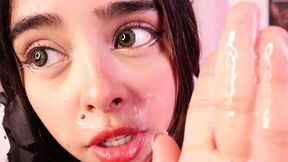 Cute Kitten Eat You Cum and Give U a CEI