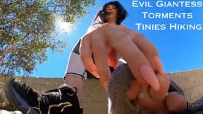 Evil Giantess Torments Tinies Hiking SD - Outdoor Public Fantasy Worshiping Sweaty Feet and Armpits