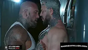 Trucker Drills Tatted Muscle Outdoors