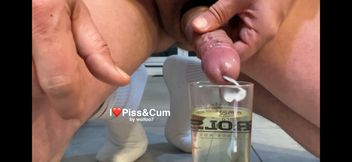 PISS JERK CUM Swallow in a glas Best of