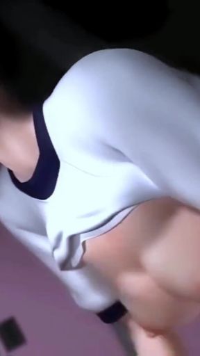 Unforgettable moment from &quot;Cute bigboob student and her classmate at changing room - Hentai  3d 75&quot;