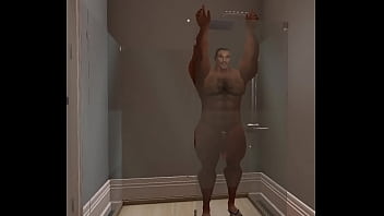 handsome jeremy mincey&#039_s shower jerk