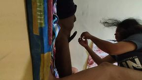 Tamil MILF girl riding and milk squirting