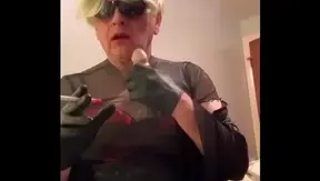 Nikkis Pink Lace Tease: Smoky Nipple Play Seduction — Gay Fantasy 18+