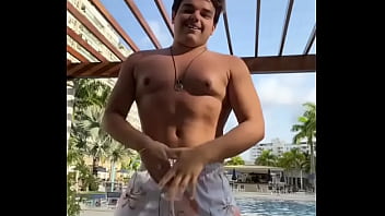 Hot Boy Brazilian Dance In pool