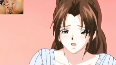 Kininaru Kimochi Part 2: Hot Ebony Girl Reacts to Uncensored Hentai Porn