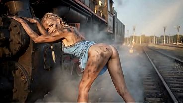 Sooty Slavic Babe Fucked on Steam Train AI Generated