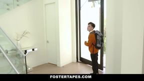 Foster stepmom gets fucked and creampied by stepson