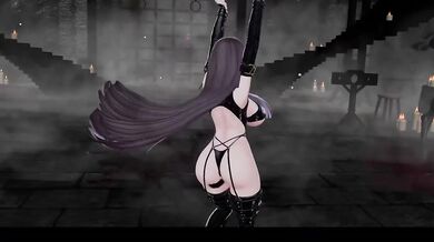 Big Elf Gets Stuffed in MMD Hentai