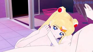 Sailor Moon (Usagi Tsukino) and I have intense sex at a love hotel. - Sailor Moon Hentai