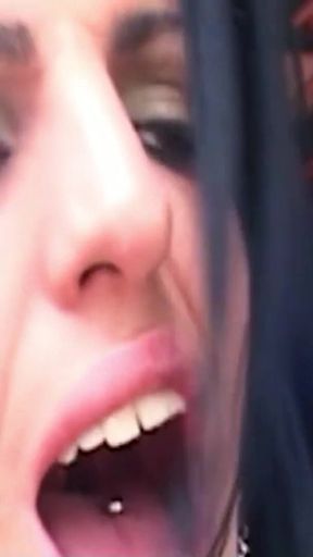 Neighbor Fucks Perverted Tranny Anal on Terrace