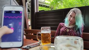 Controlled Bar Orgasm&#x1F4A6;: Stepsis Gets Pleasured Remotely!