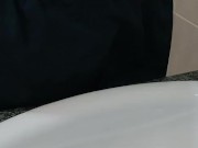 Woke uo horny and wanked in the bathroom