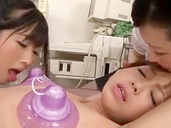 Hot Asian Darlings having nice sex and eating Pussy