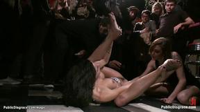 ”Titty deep throat hoe screwed in public”