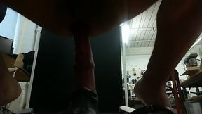 First attempt at Chance Unflared, Bad Dragon Dildo